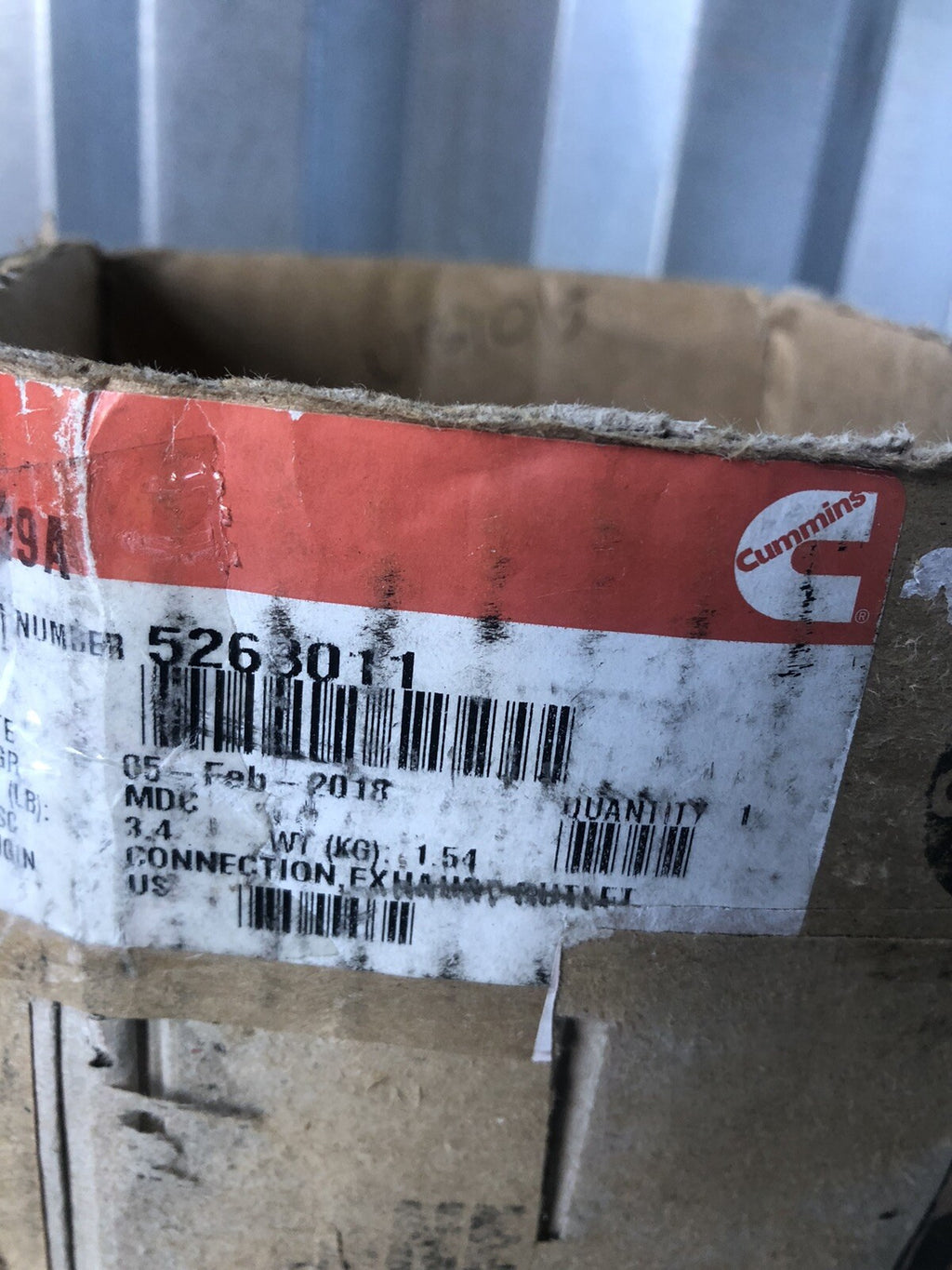 Cummins 5263011 Genuine Exhaust Outlet Connection NEW IN BOX!! FREE SHIPPING!!