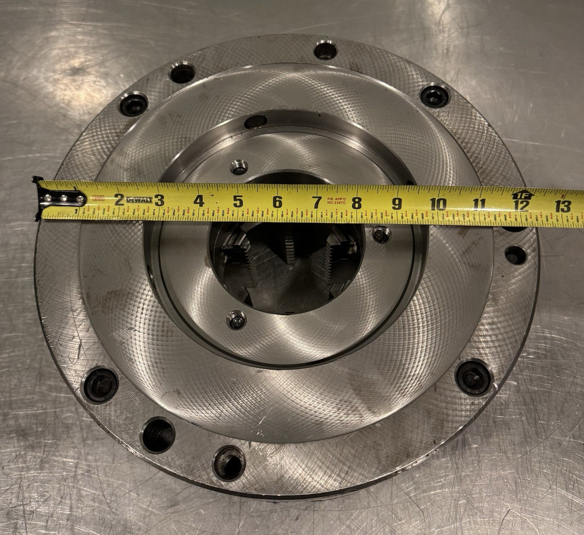 Hertel 12” 6 Jaw Manual Lathe Chuck Adjustable 1500 Max RPM 2505/40220 NEW!