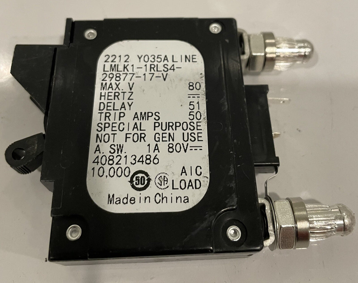 LMLK1-1RLS4-29877-17-V Circuit Breaker 40 Amp Bullet Style NEW! FREE SHIPPING!