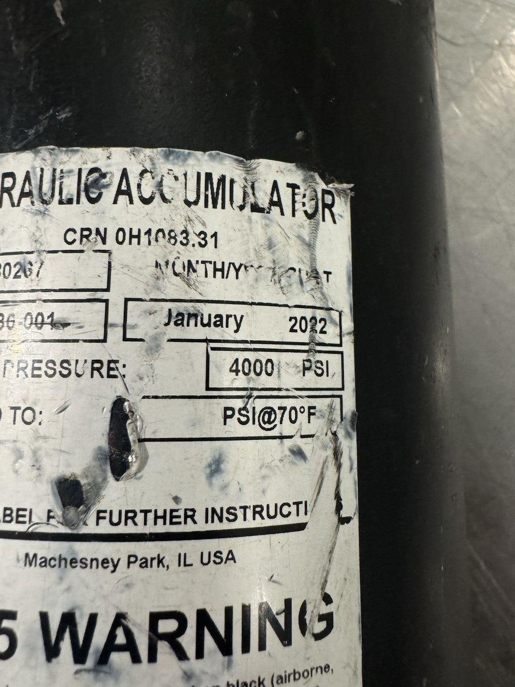 Parker AT380267 John Deere Hydraulic Accumulator NEW! FREE SHIPPING!