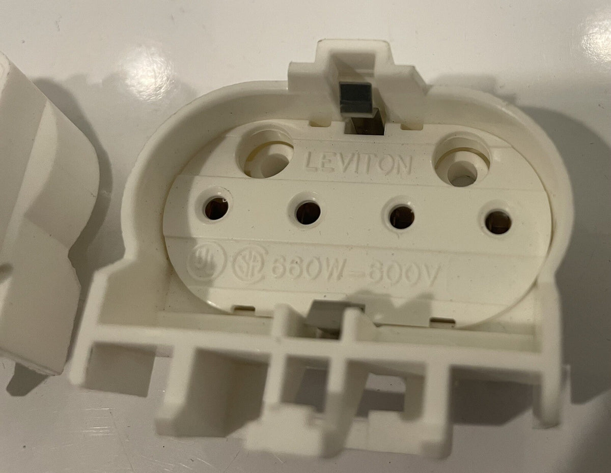 Leviton Shunted 1H42Y0 Socket Lampholder PACK OF 2 NEW! FREE SHIPPING!