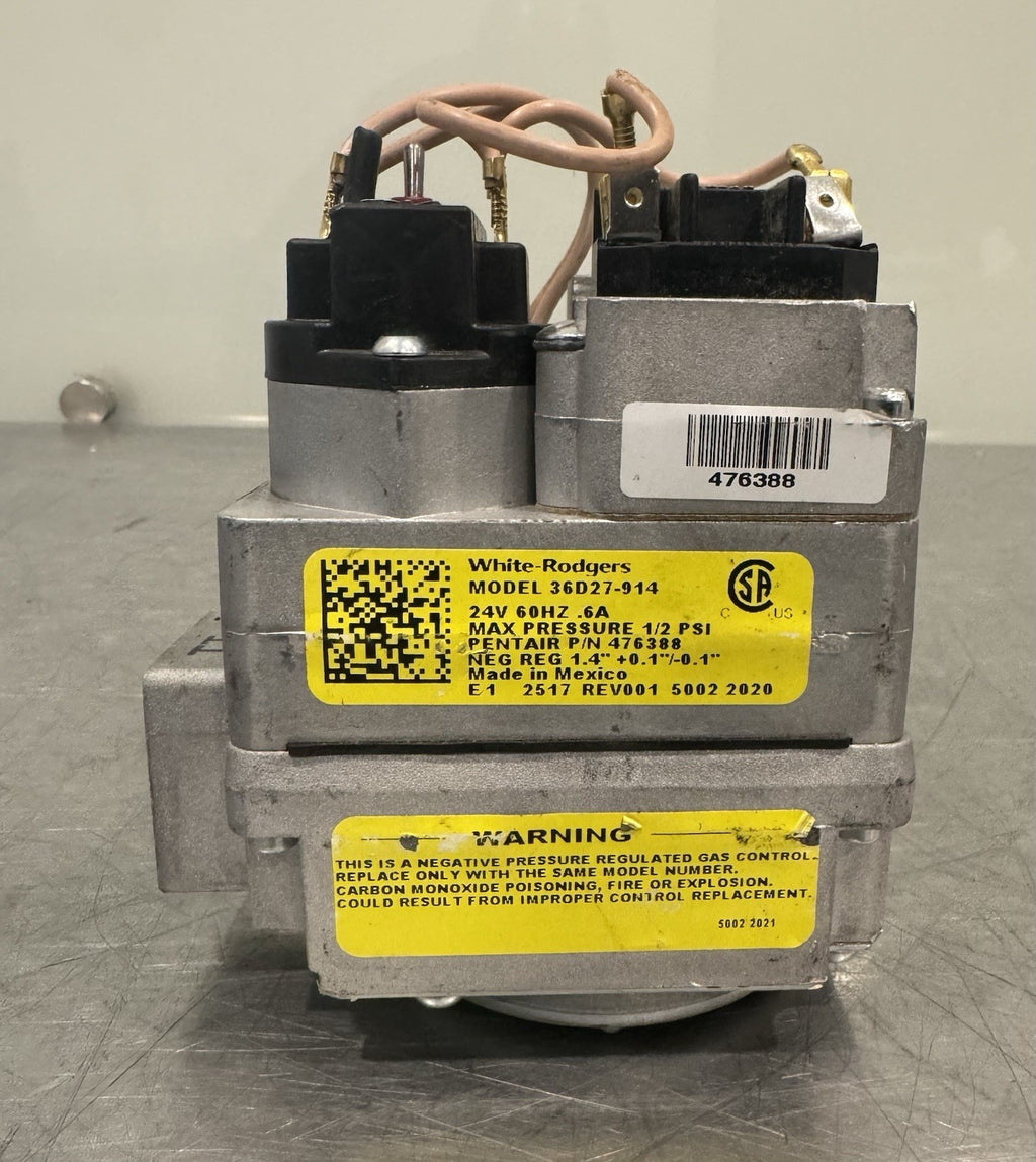 White Rodgers 36D27-914 Gas Valve 24V Pentair 476388 NEW! FREE SHIPPING!