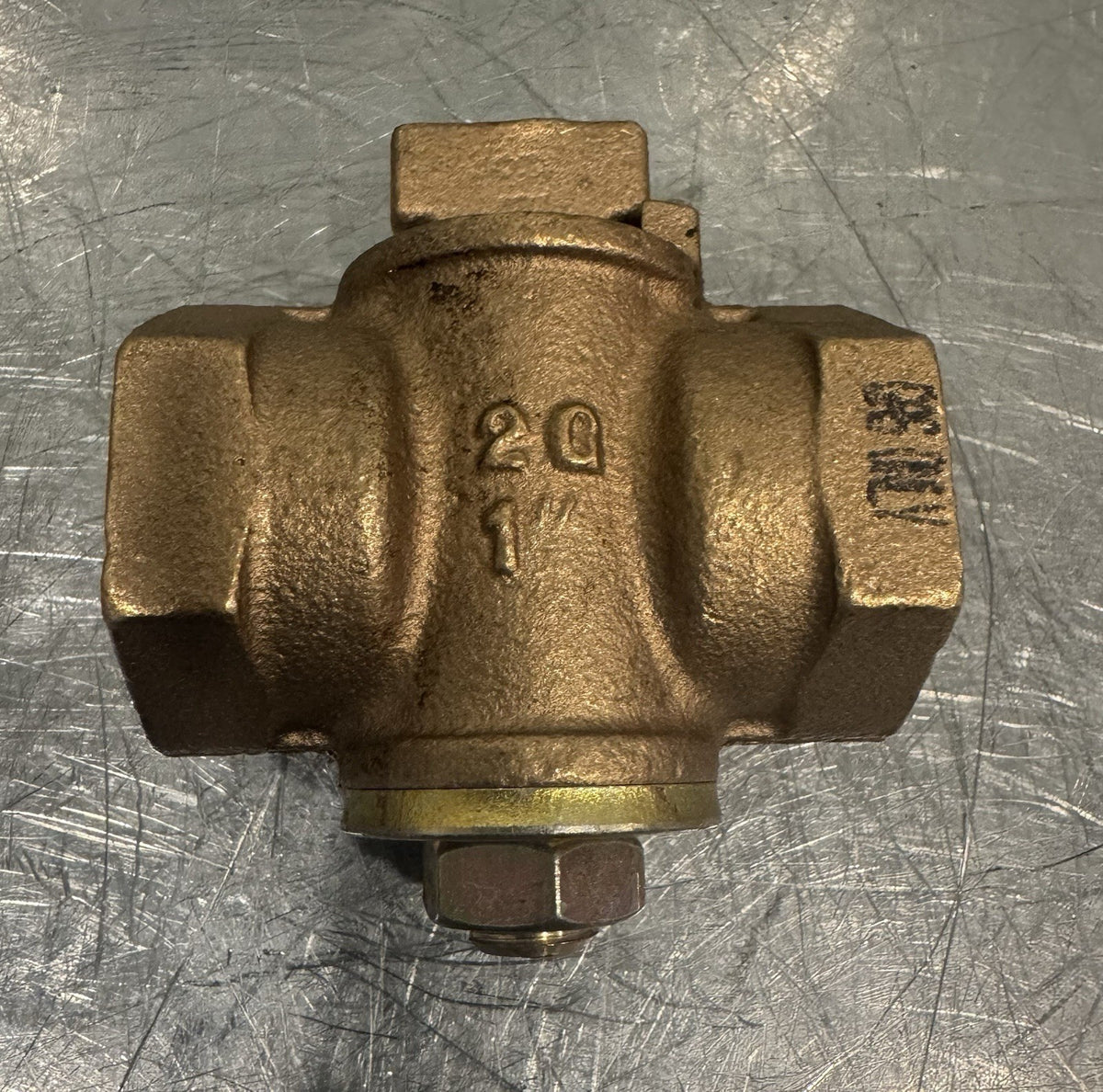 McDonald 1” Gas Plug Valve Brass Non Locking Tab NEW! FREE SHIPPING!