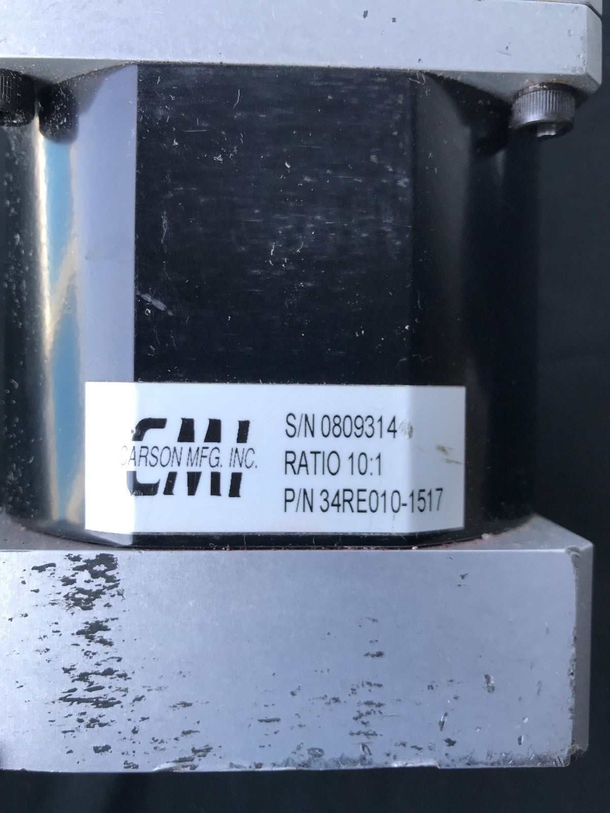 CARSON MFG 34RE010-1517 Right Angle Planetary Gearhead NEW! FREE SHIPPING!!