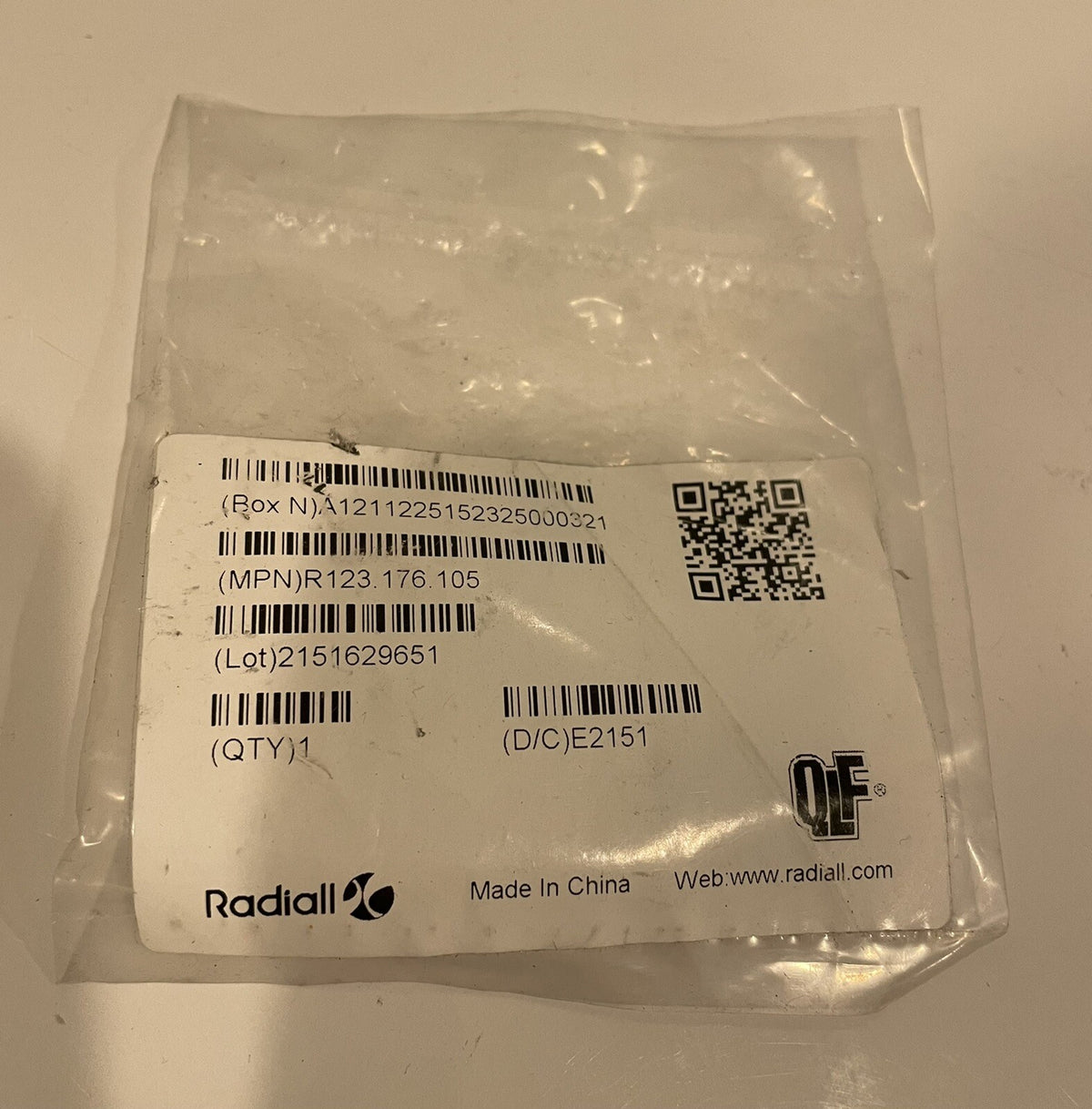 Radiall R123.176.105 Cable Connector Plug ASSY R123176105 NEW! FREE SHIPPING!