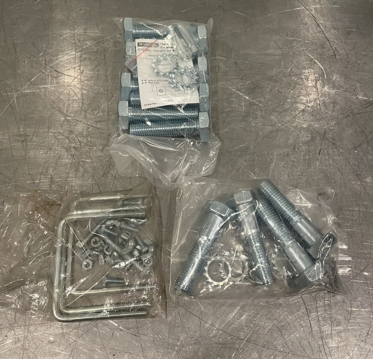 Rotary Lift Bolt Kit U Bolts Nuts Washers Wingnuts NEW! FREE SHIPPING!