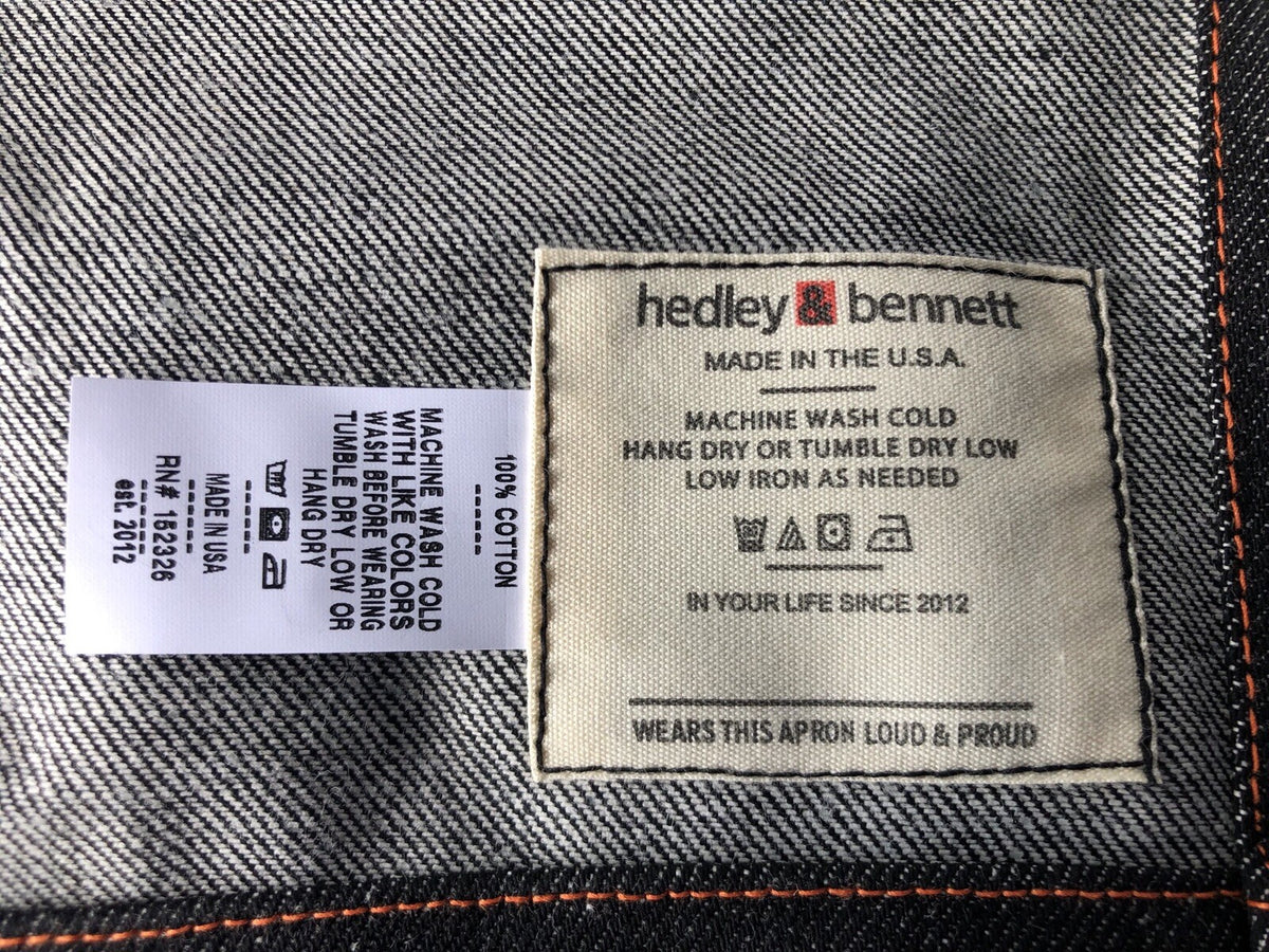 Hedley & Bennett Barista Apron Denim NEW!!! FREE SHIPPING!!!