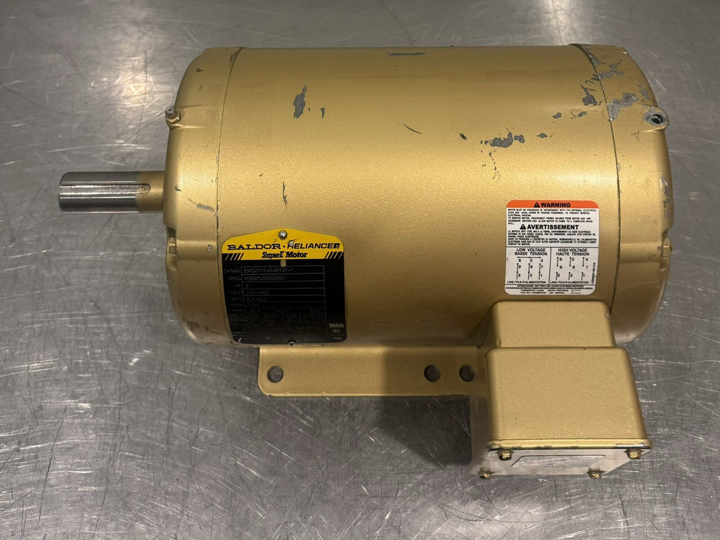 Baldor EM3211T-G-M13F-1 Electric Motor 36M526S658G1 3HP 230/460V NEW! SHIPS FREE