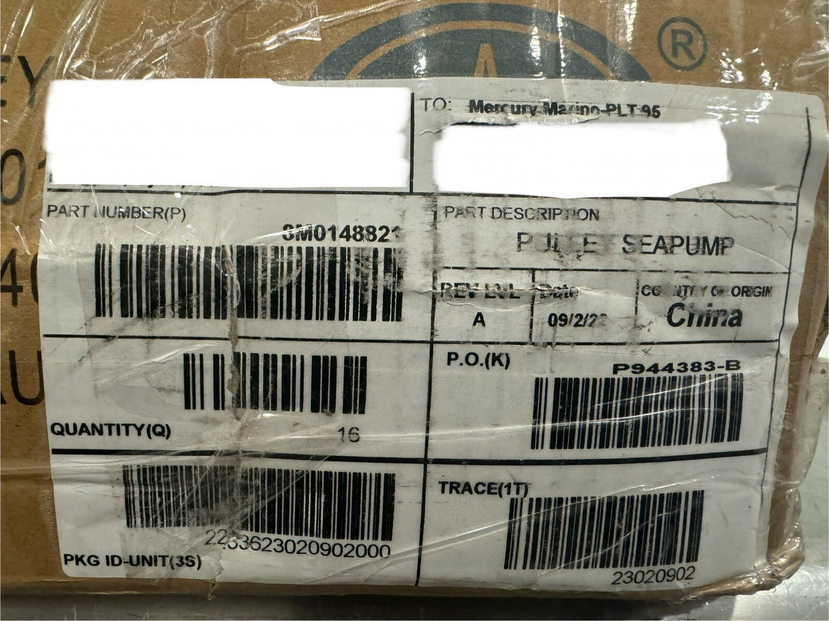 Mercury Marine 8M0148821 Sea Pump Pulley Mercruiser NEW! FREE SHIPPING!