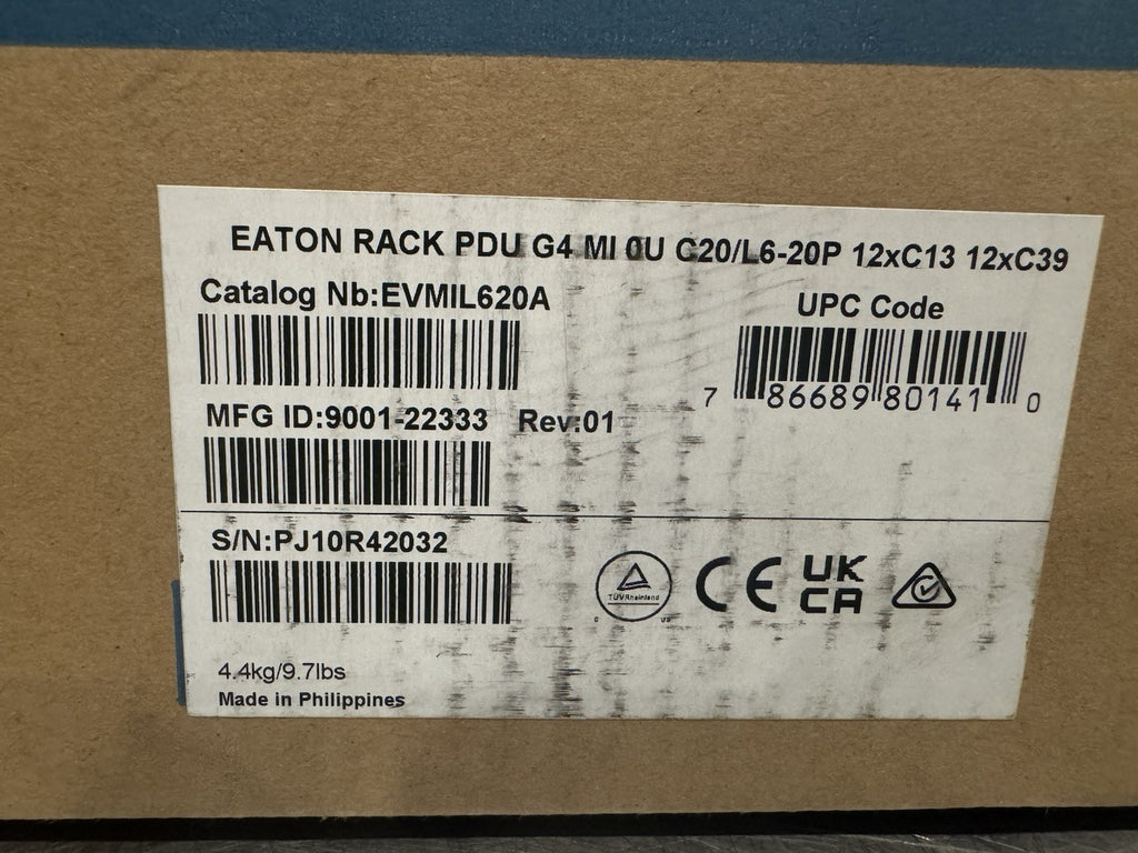 Eaton EVMIL620A Metered Input Rack PDU 100-240V 24 Outlet 16A NEW IN BOX!