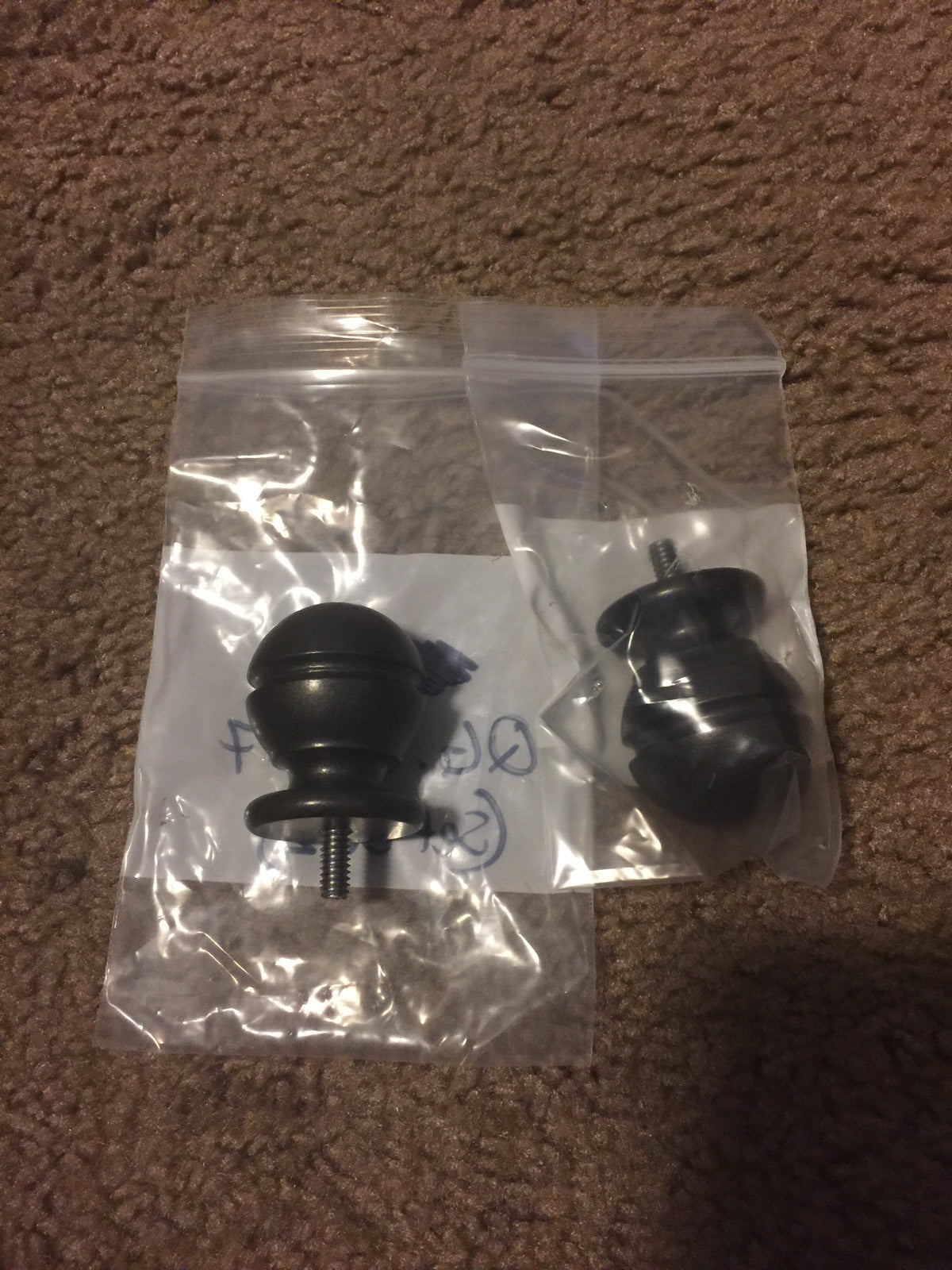 Quiet Glide Rail End Cap Kit (2 Pcs) Oil Rubbed Bronze Model QG.401.07