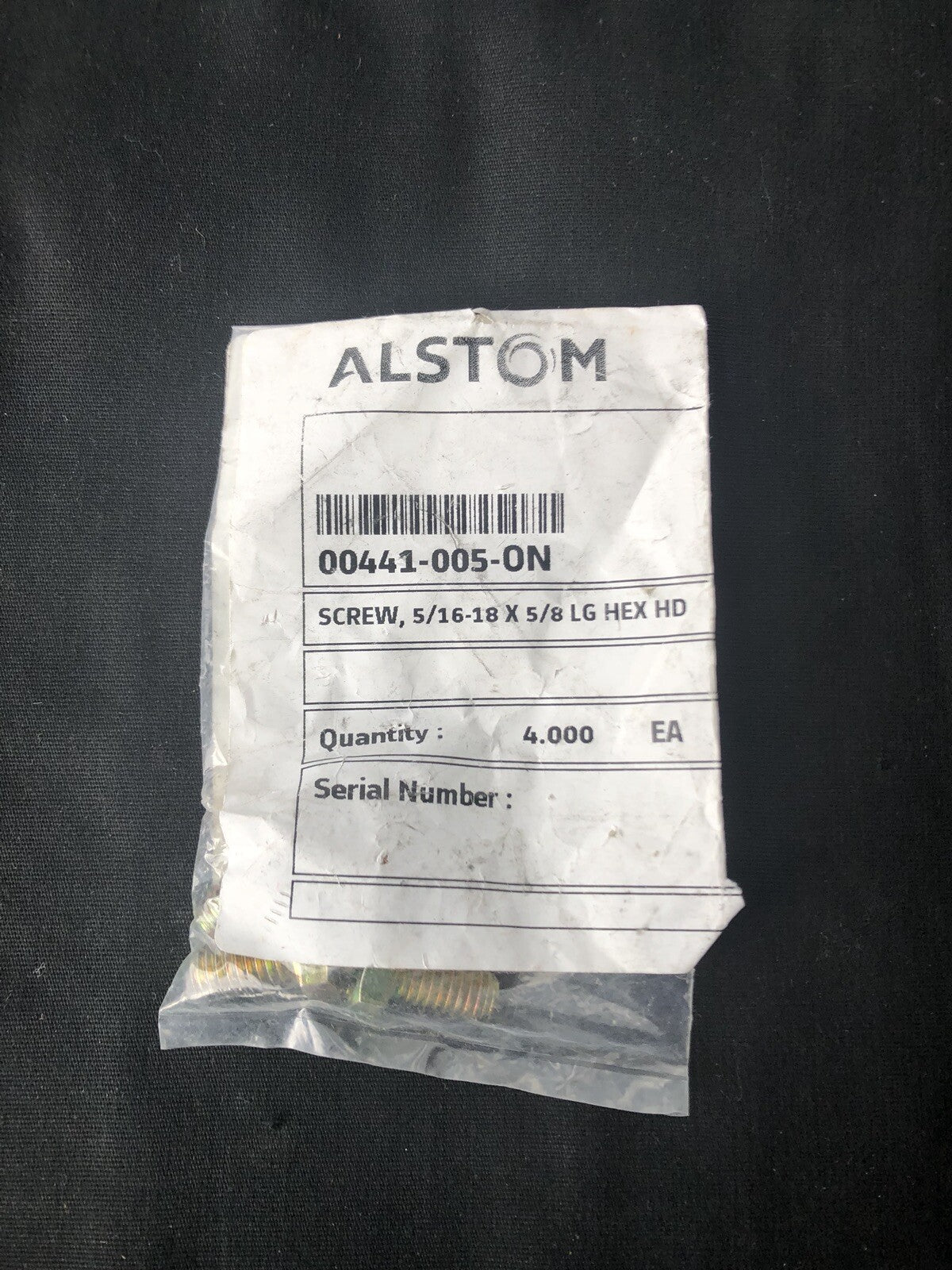 Alstom 00441-005-0N Screws 4PK NEW!!! FREE SHIPPING!!!