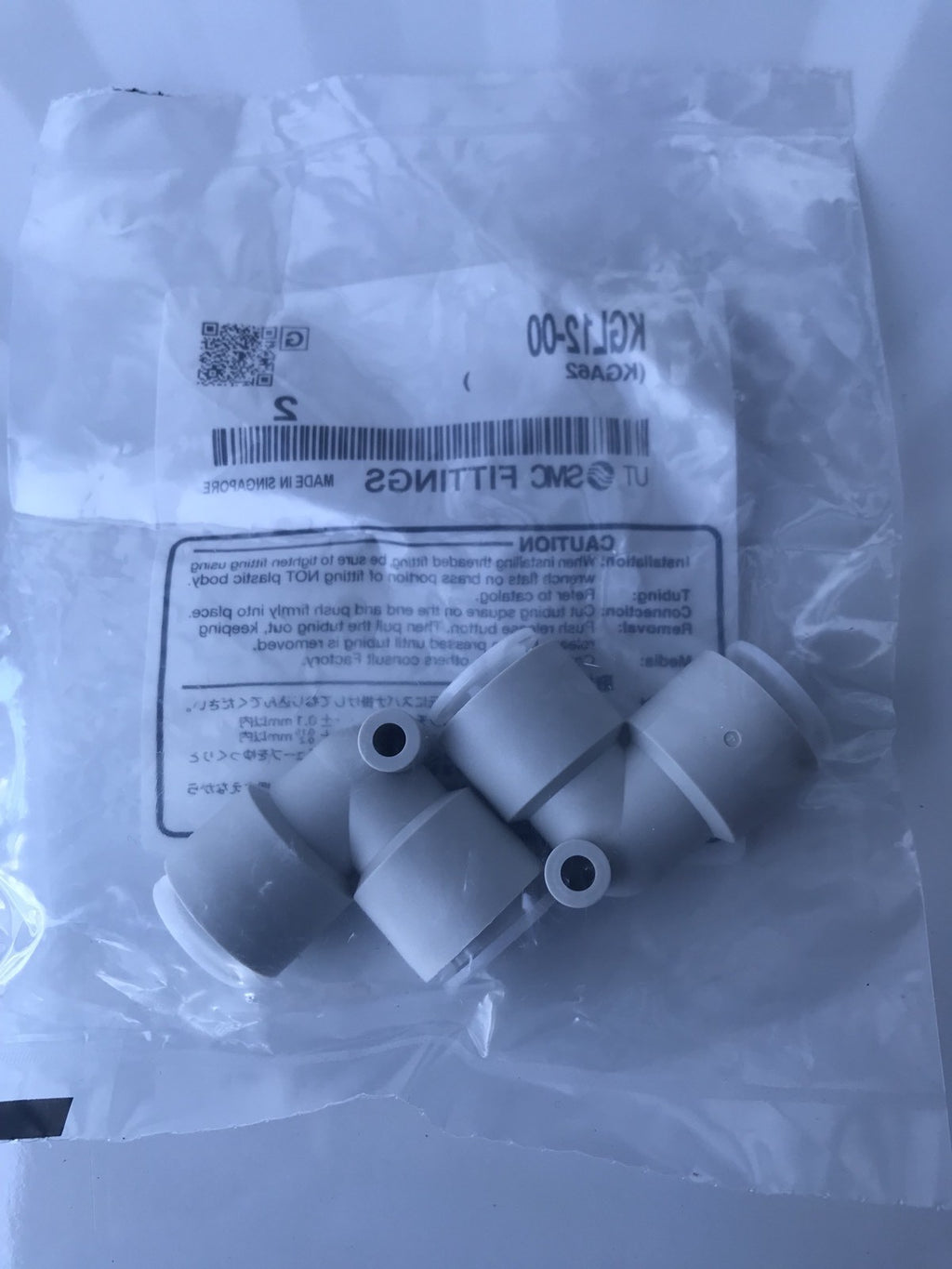 SMC KGL12-00 Fitting Elbow Union Pack Of 2 NEW SEALED