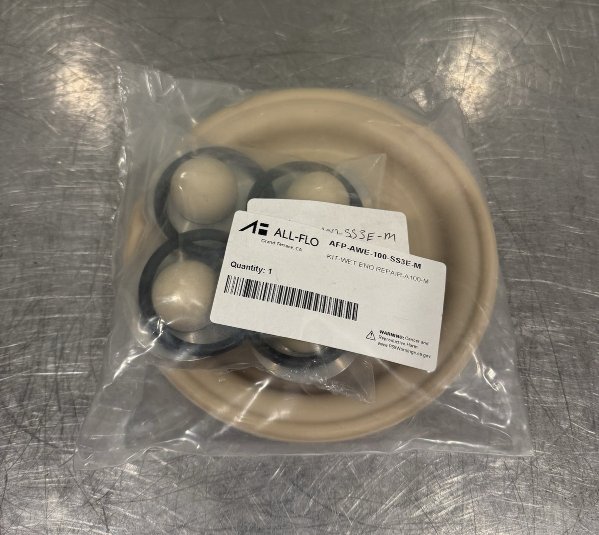 All-Flo AFP-AWE-100-SS3E-M WRT End Repair Kit Air Diaphragm Pump NEW! SHIPS FREE