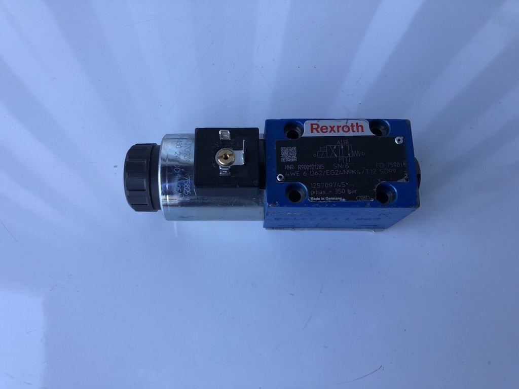 Rexroth 4WE6D62/EG24N9K4/T12S099 Directionl Spool Valve Hydraulic R900921285 NEW