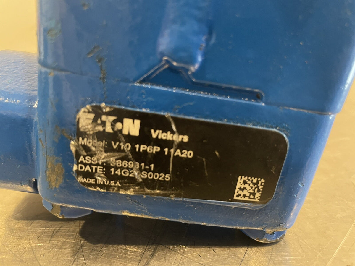 Eaton V101P6P11A20 Vickers 386931-1 Hydraulic Motor Single Vane Fixed NEW!