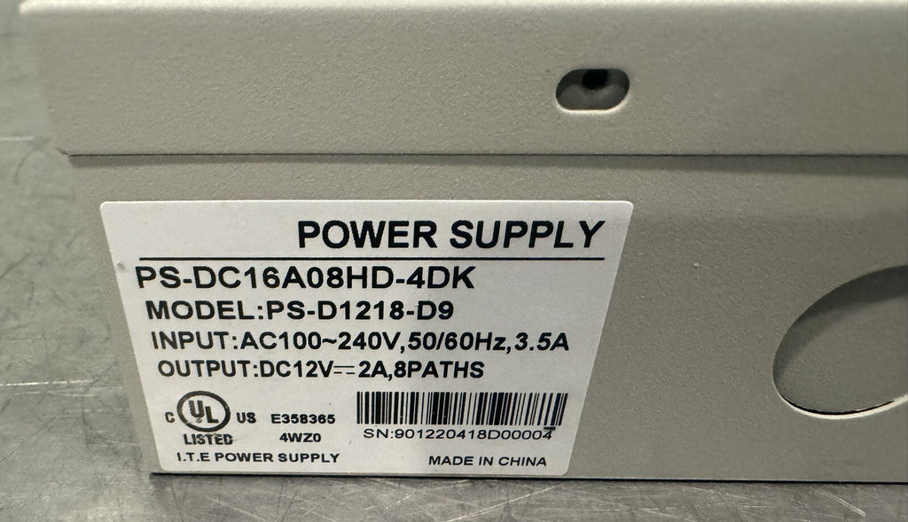 PC-DC16A08HD-4DK IC Realtime Power Supply 8 Channel NEW IN BOX! FREE SHIPPING!