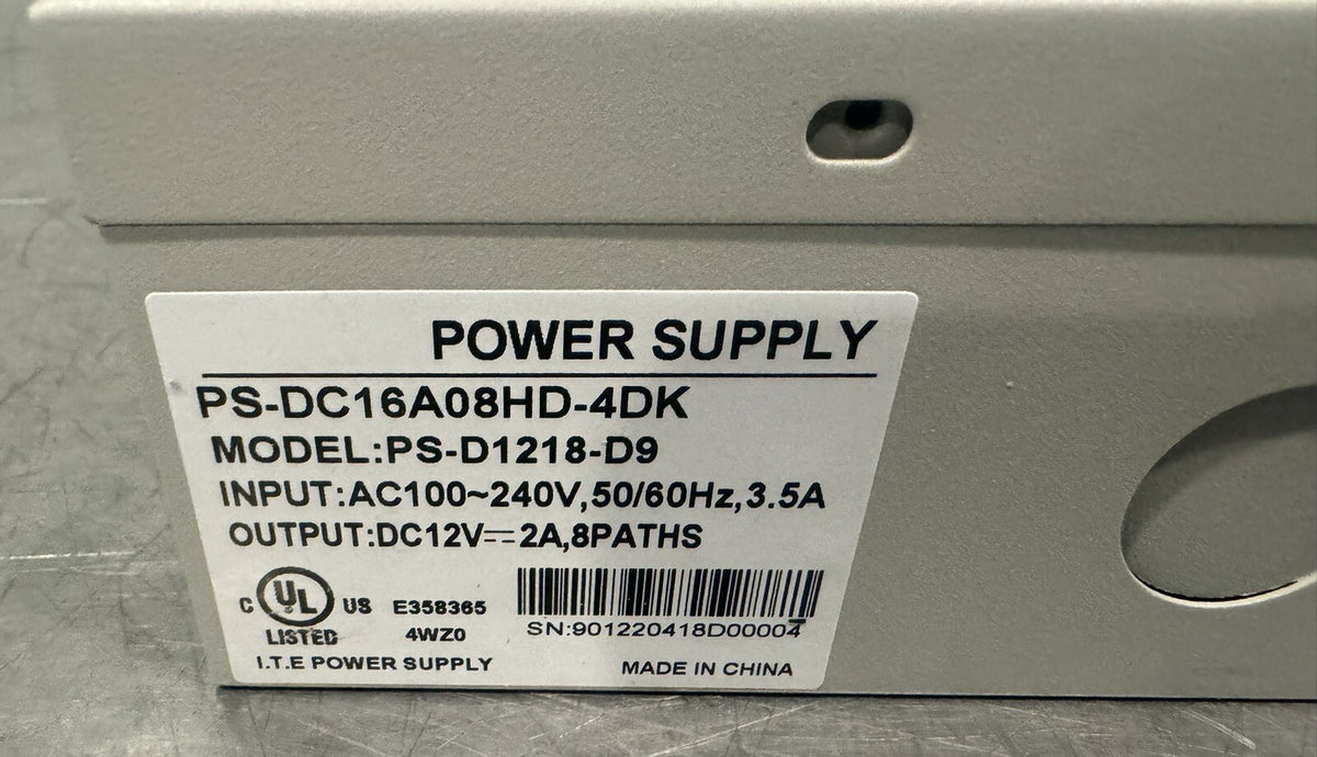PC-DC16A08HD-4DK IC Realtime Power Supply 8 Channel NEW IN BOX! FREE SHIPPING!