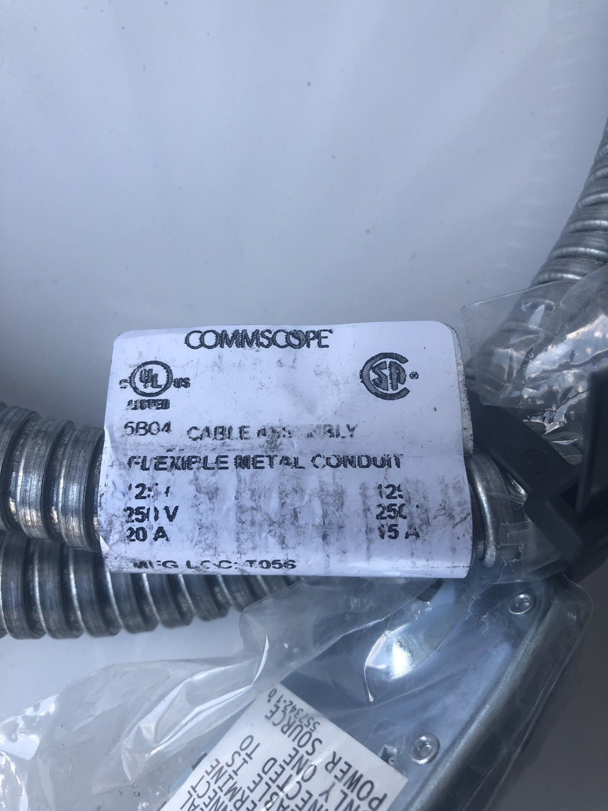 Commscope 5-556127-2 Cable Assembly RJ45 64” 5B04 NEW