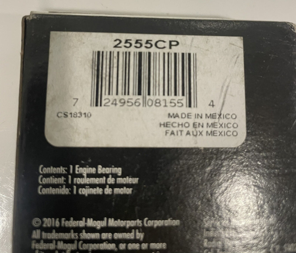 Federal Mogul 2555CP Connecting Rod Bearing NEW! FREE SHIPPING!