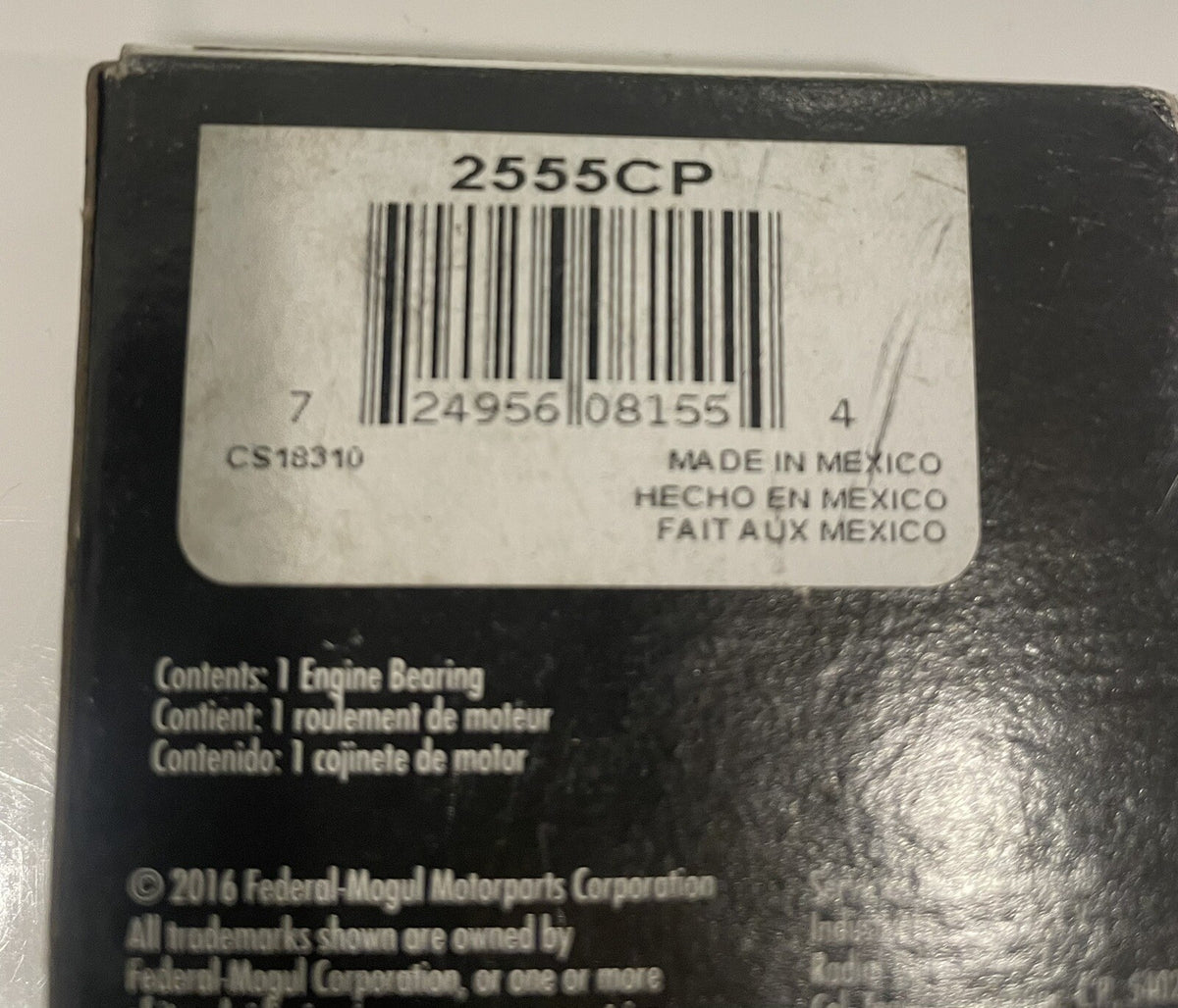 Federal Mogul 2555CP Connecting Rod Bearing NEW! FREE SHIPPING!