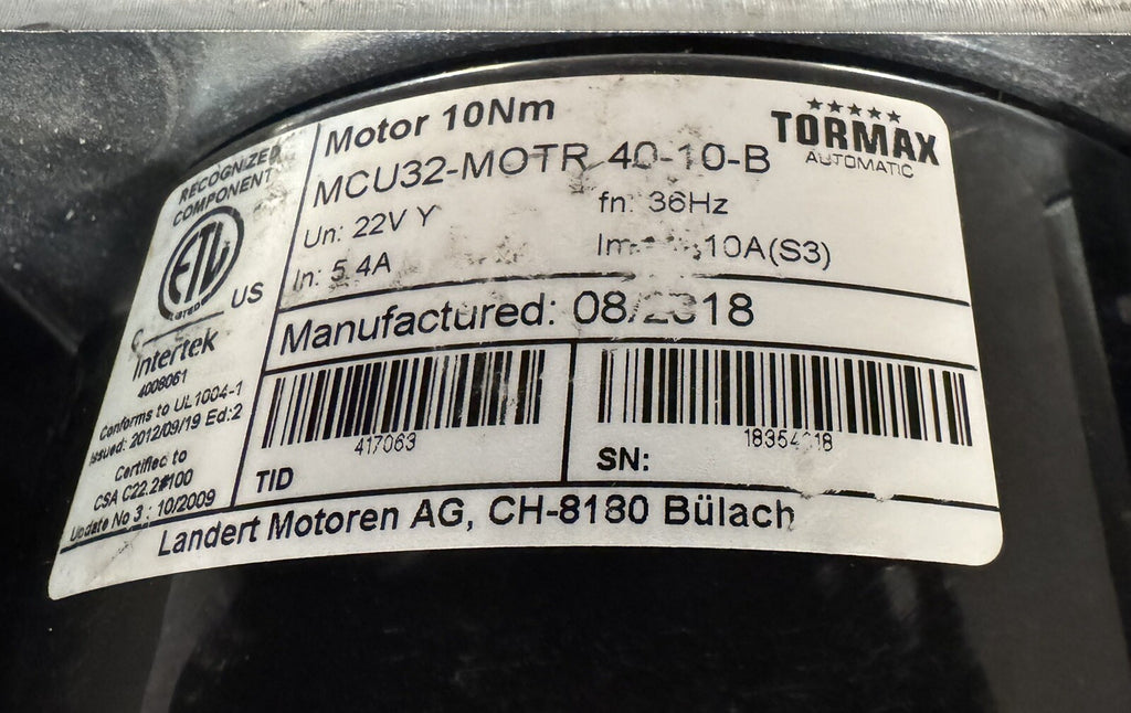 Tormax US801384R Rebuilt Motor Unit iMotion 2401 NEW IN BOX! FREE SHIPPING!