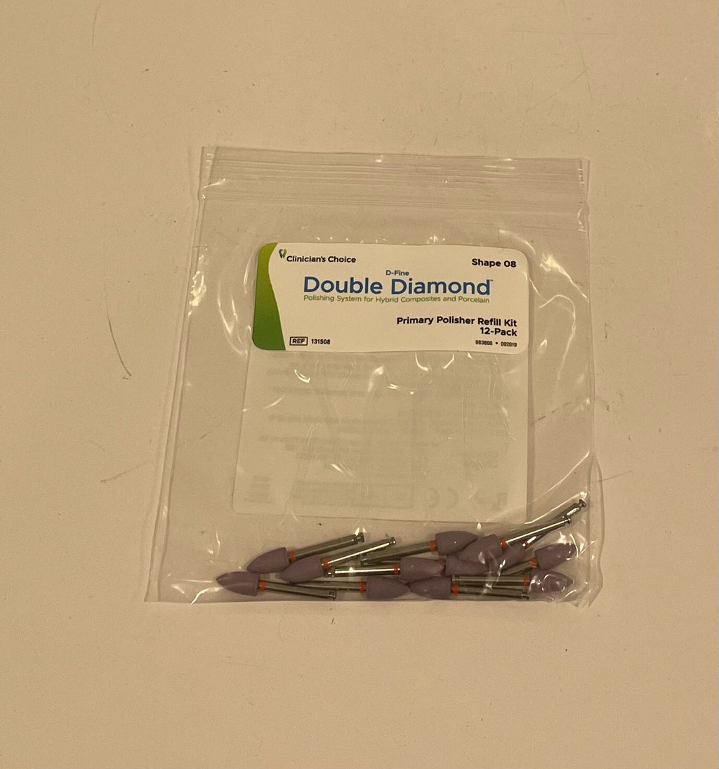 Clinicians Choice 131508 D Fine Double Diamond Primary Polisher 12PACK NEW!