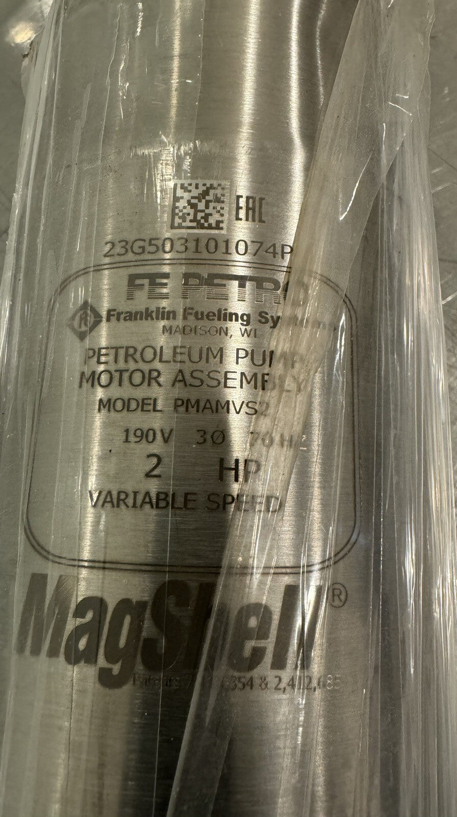 Franklin Fueling PMAMVS2 Variable Speed Pump Motor 2HP NEW! FREE SHIPPING!