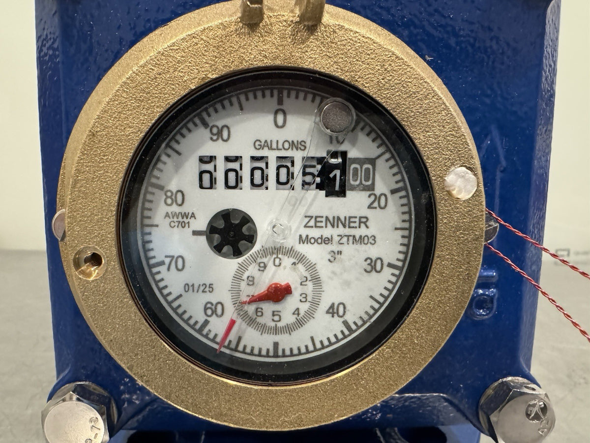 Zenner ZTM03 3" Turbine Water Meter Valve NEW! SHIPS FREE!