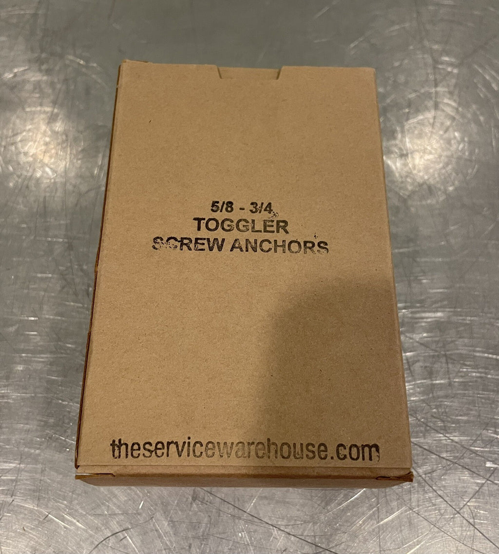 5/8"-3/4" Toggle Screw Anchor Plastic Nylon White 100 PACK NEW! FREE SHIPPING!