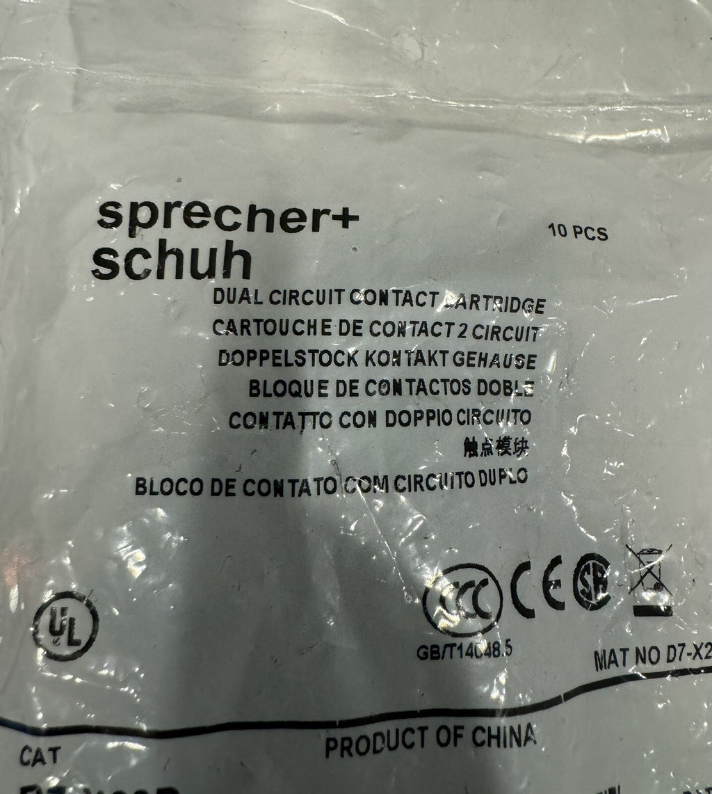 Sprecher + Schuh D70-X20D Contact Block NEW! FREE SHIPPING!