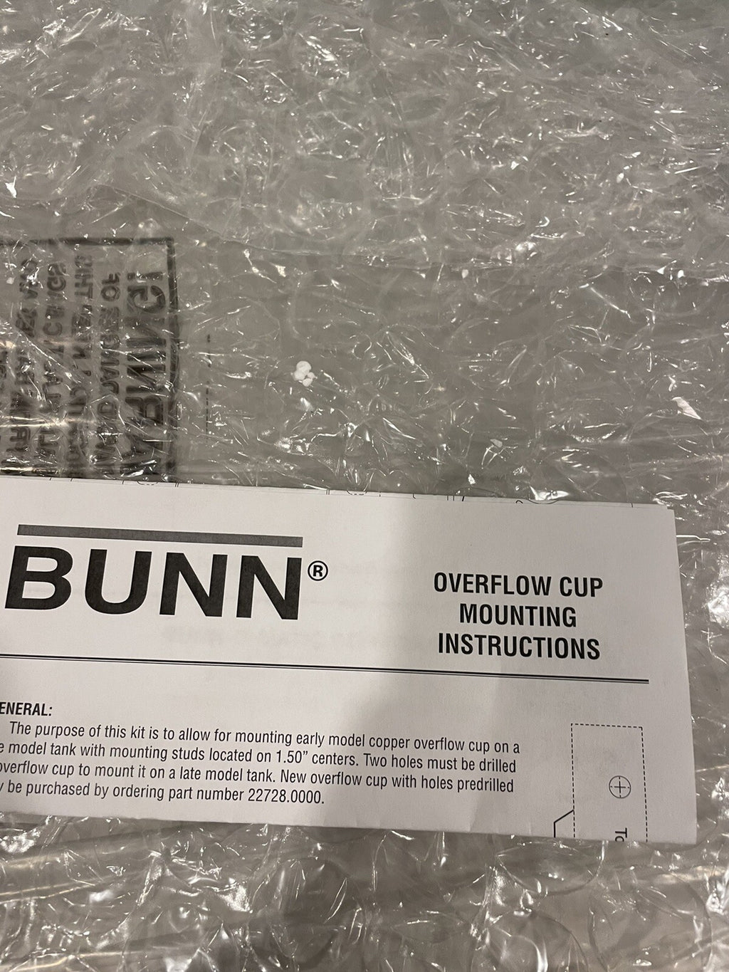 Bunn 42109.1001 Tank Weldment Hi Lime Dual Replacement NEW IN BOX! FREE SHIPPING
