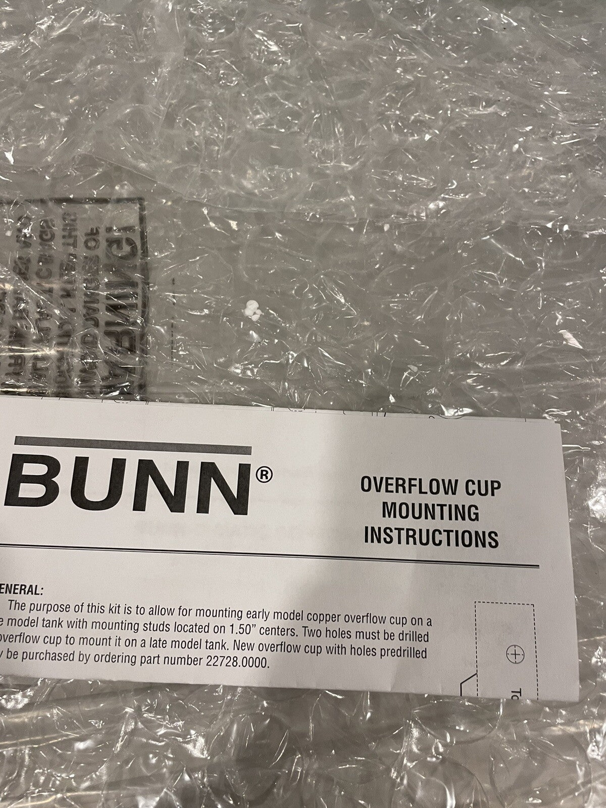 Bunn 42109.1001 Tank Weldment Hi Lime Dual Replacement NEW IN BOX! FREE SHIPPING