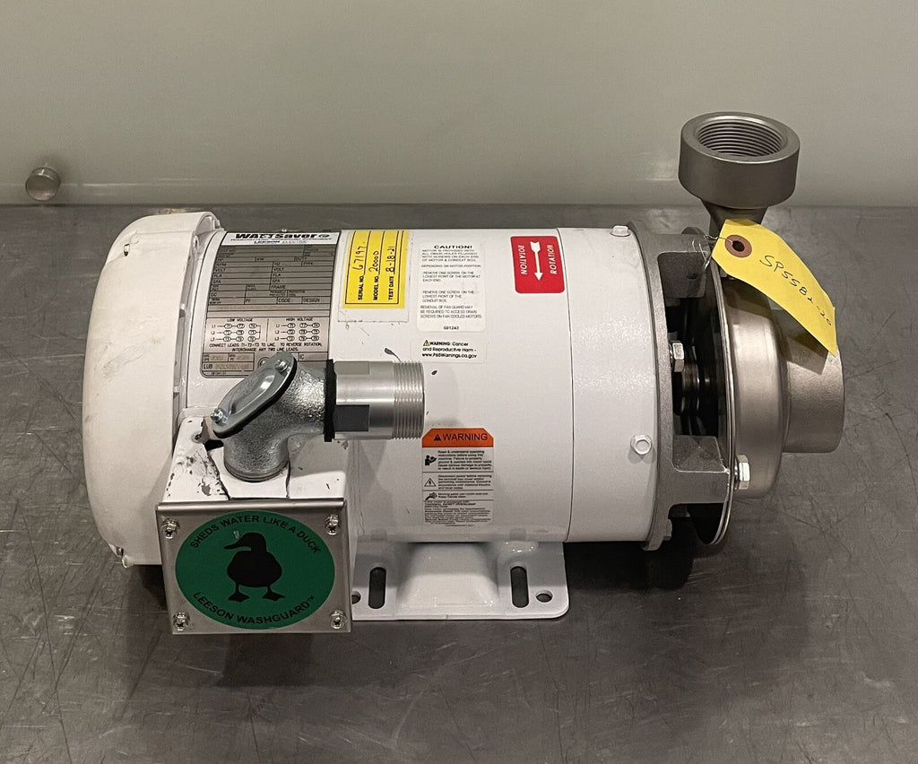 Corcoran 2000D Centrifugal Pump 316SS Stainless C6T34WK33A NEW! FREE SHIPPING!