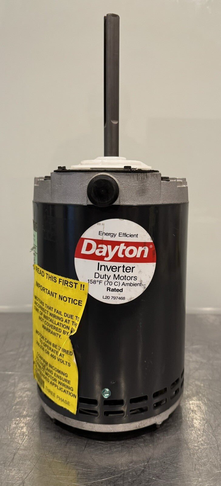 Dayton 24PR72 Open Air Over Condenser Fan Motor 1HP 208-230/460V NEW! SHIPS FREE