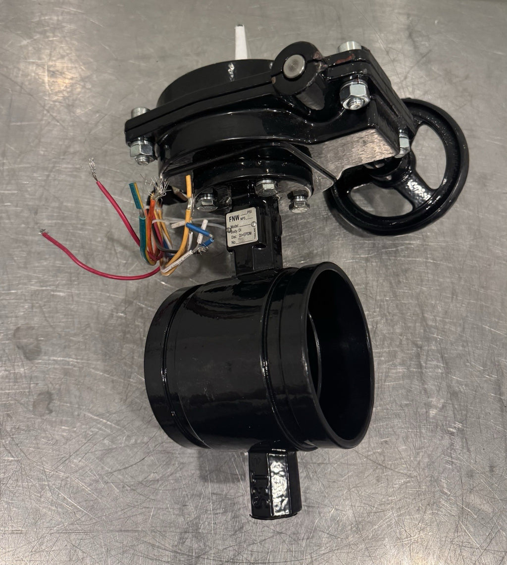 FNW FNW791CP 4 in. Ductile Iron Grooved Gear Operator Butterfly Valve Figure 791