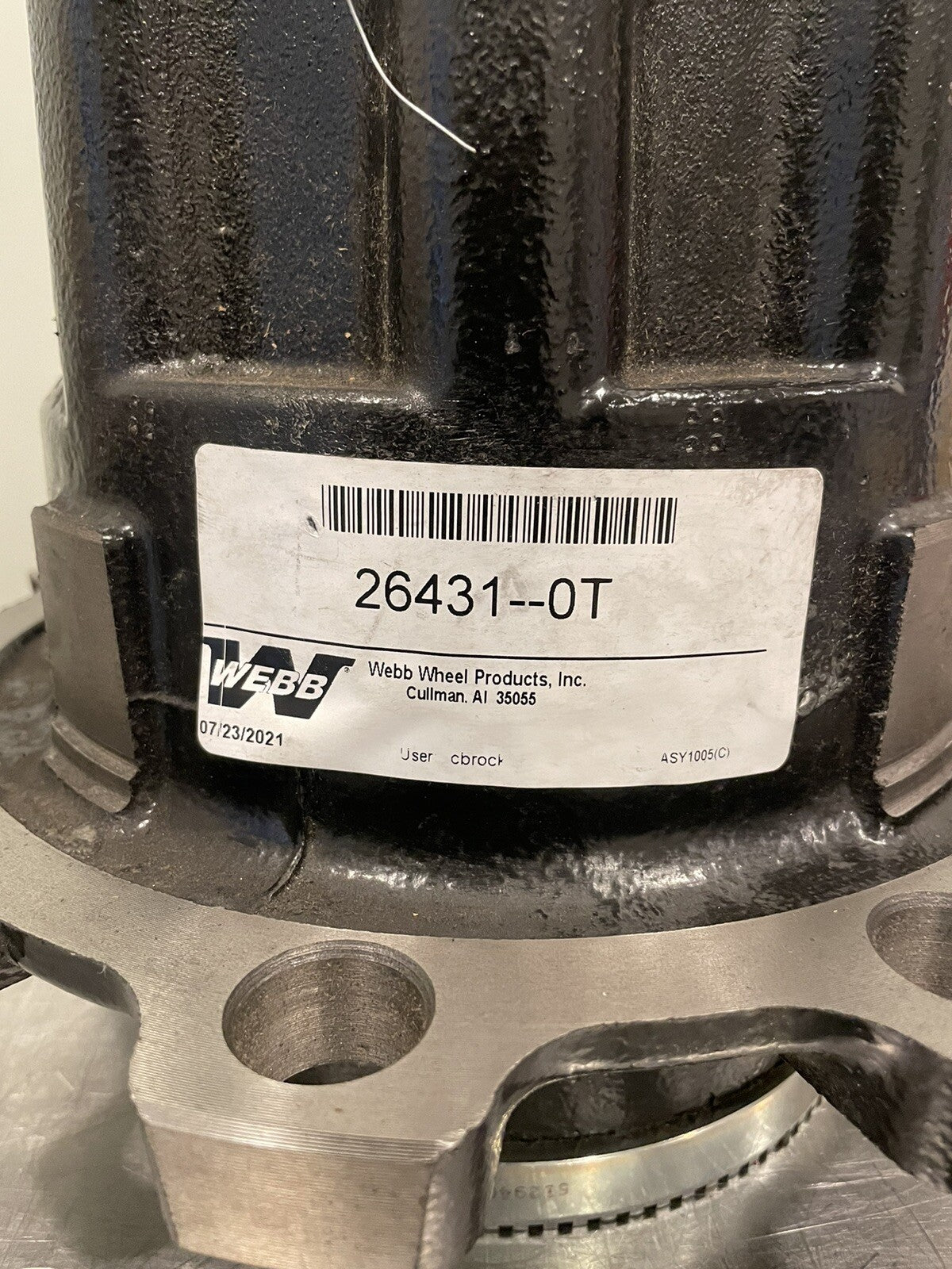 Webb 26431-0T Hub ASSY NEW! FREE SHIPPING!
