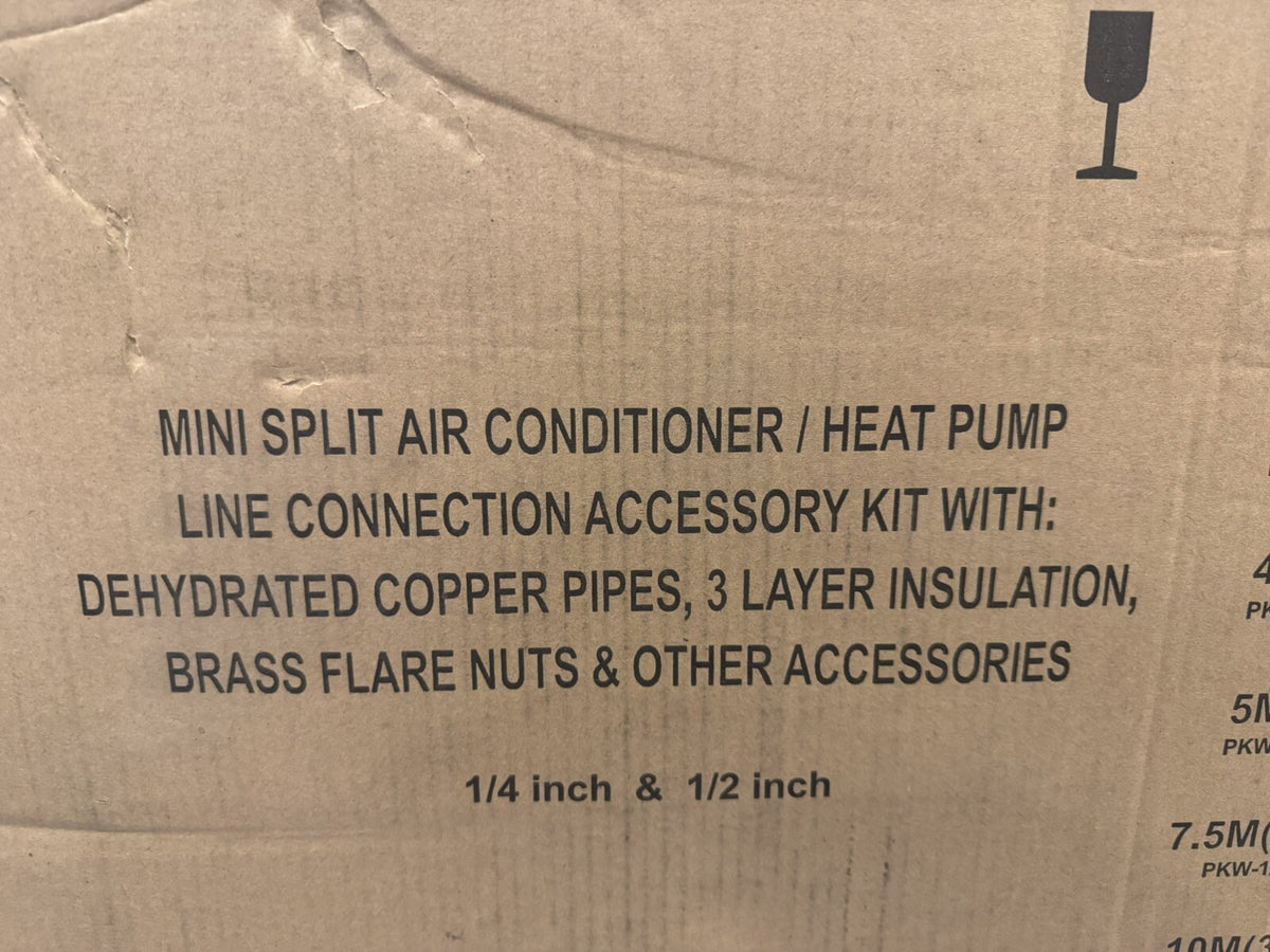 Parker Davis PKW-1/4-1/2-50 Copper Pipe Lineset 50’ Mini Split NEW! SHIPS FREE!