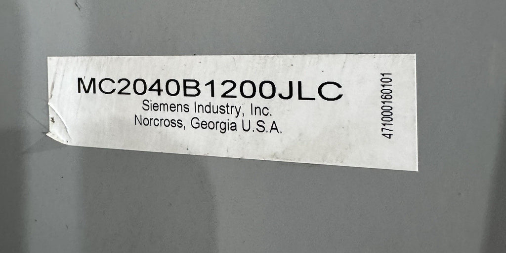 Siemens MC2040B1200JLC 200 Amp 20 Space 40 Circuit 5 Jaw Bypass Meter Center NEW