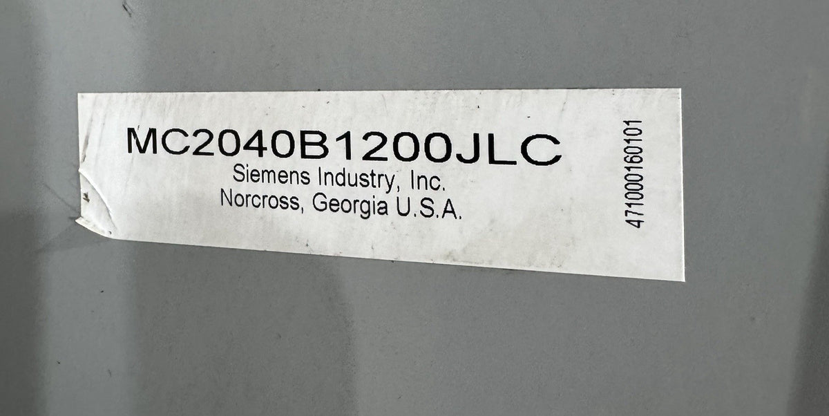 Siemens MC2040B1200JLC 200 Amp 20 Space 40 Circuit 5 Jaw Bypass Meter Center NEW