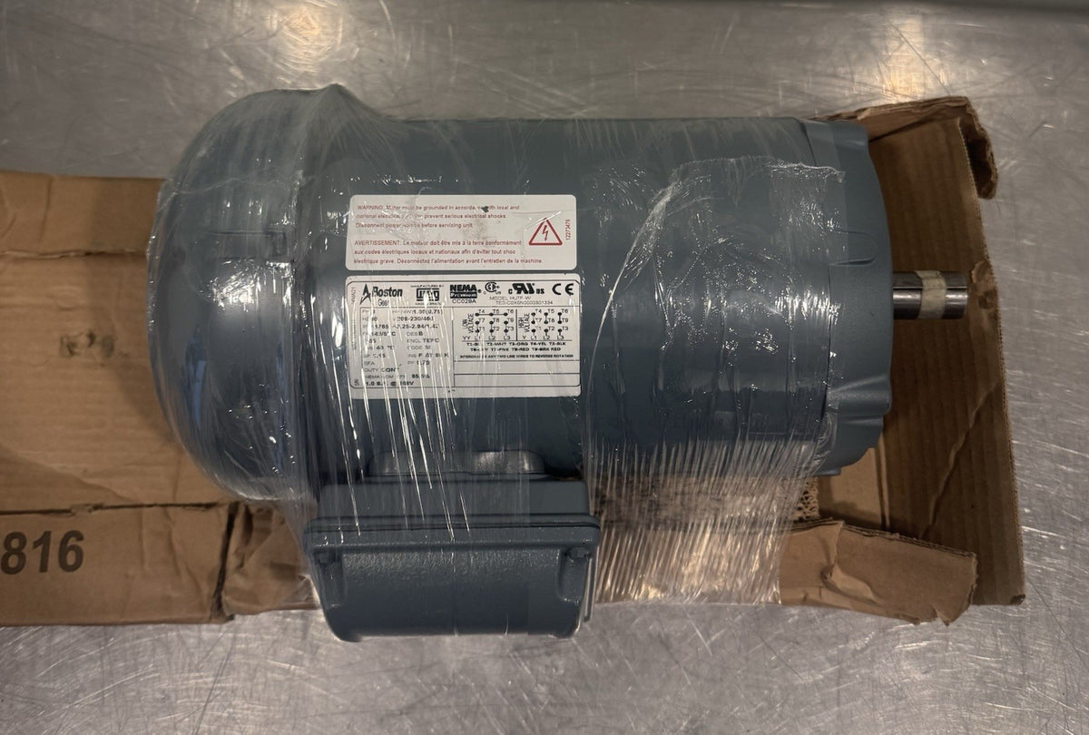 Boston Gear HUTF-W Motor 1HP 208-230/400V 1765 RPM 3PH NEW! FREE SHIPPING!