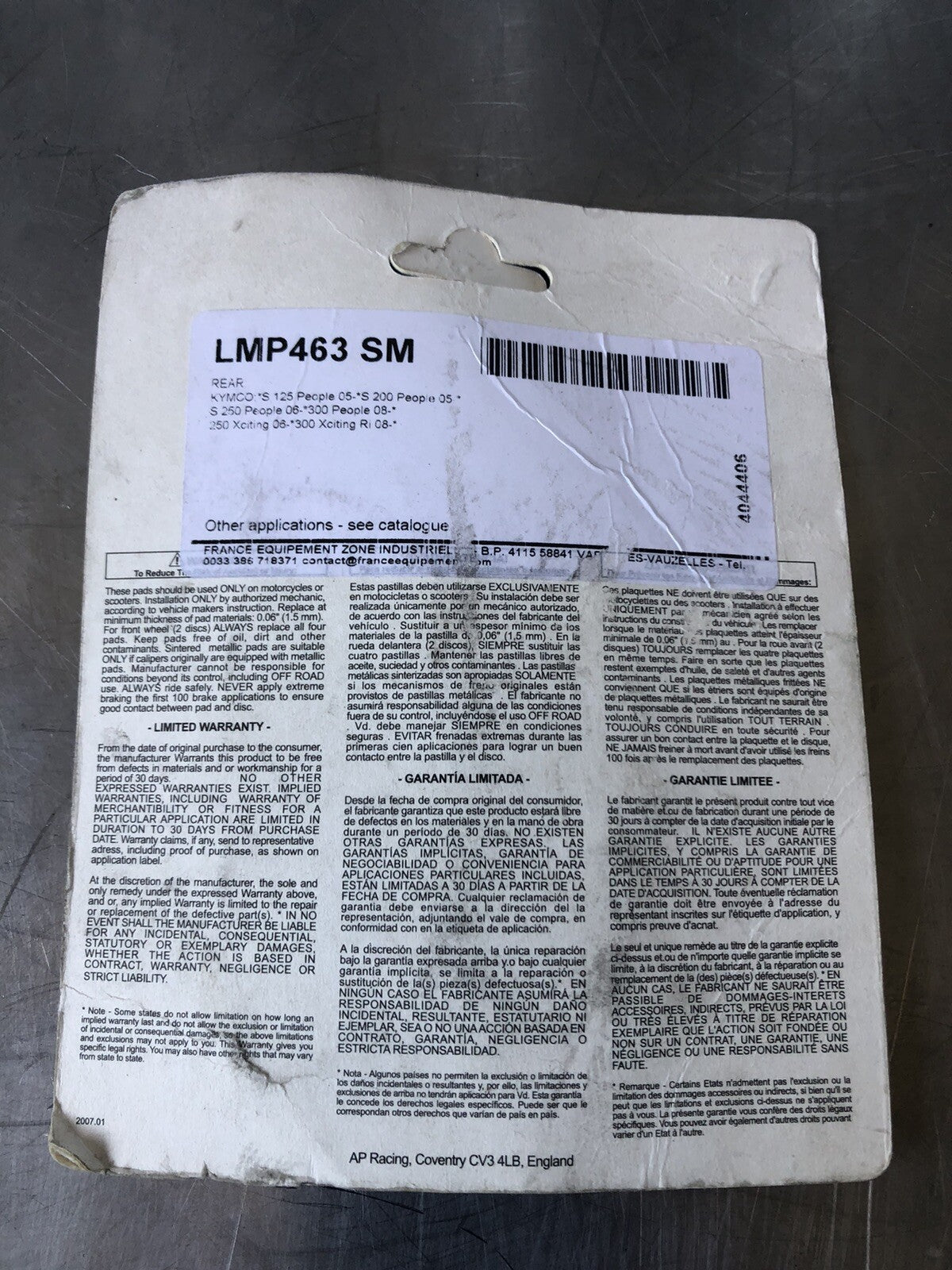 AP Racing LMP463 SM Brake Pads NEW! FREE SHIPPING!!