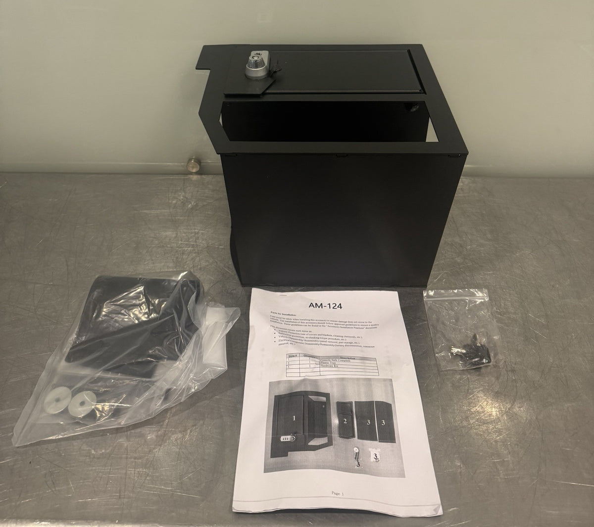LYAM-124S Center Console Safe Metal Storage Box NEW IN BOX! FREE SHIPPING!