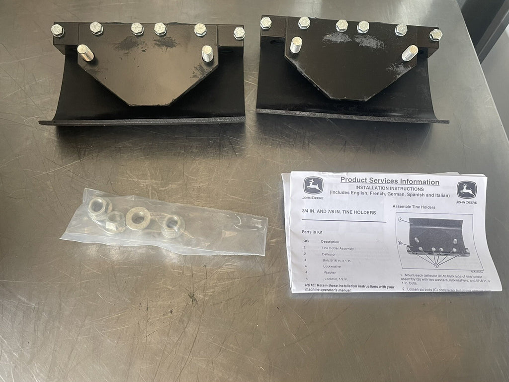 John Deere BTC10181 2X Tine Holder Mounts NEW IN BOX! FREE SHIPPING!