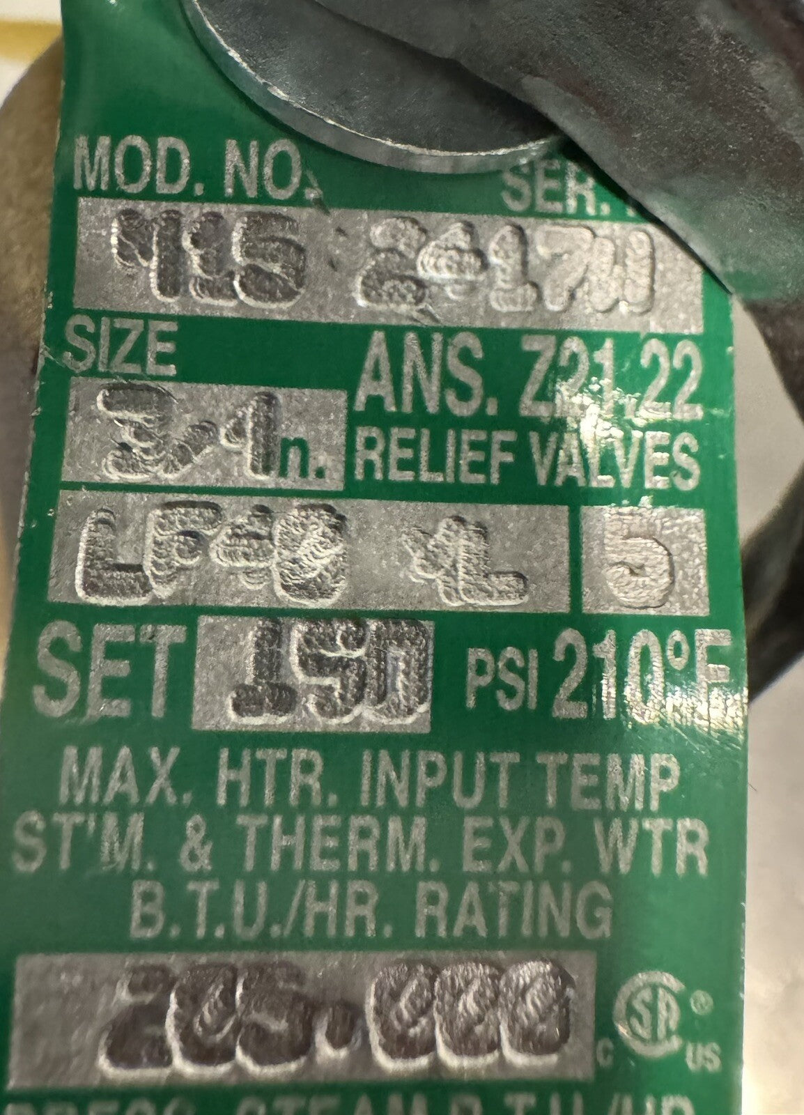 Watts M152417W 3/4 Pressure Reducing Valve M15 2417W NEW! FREE SHIPPING!