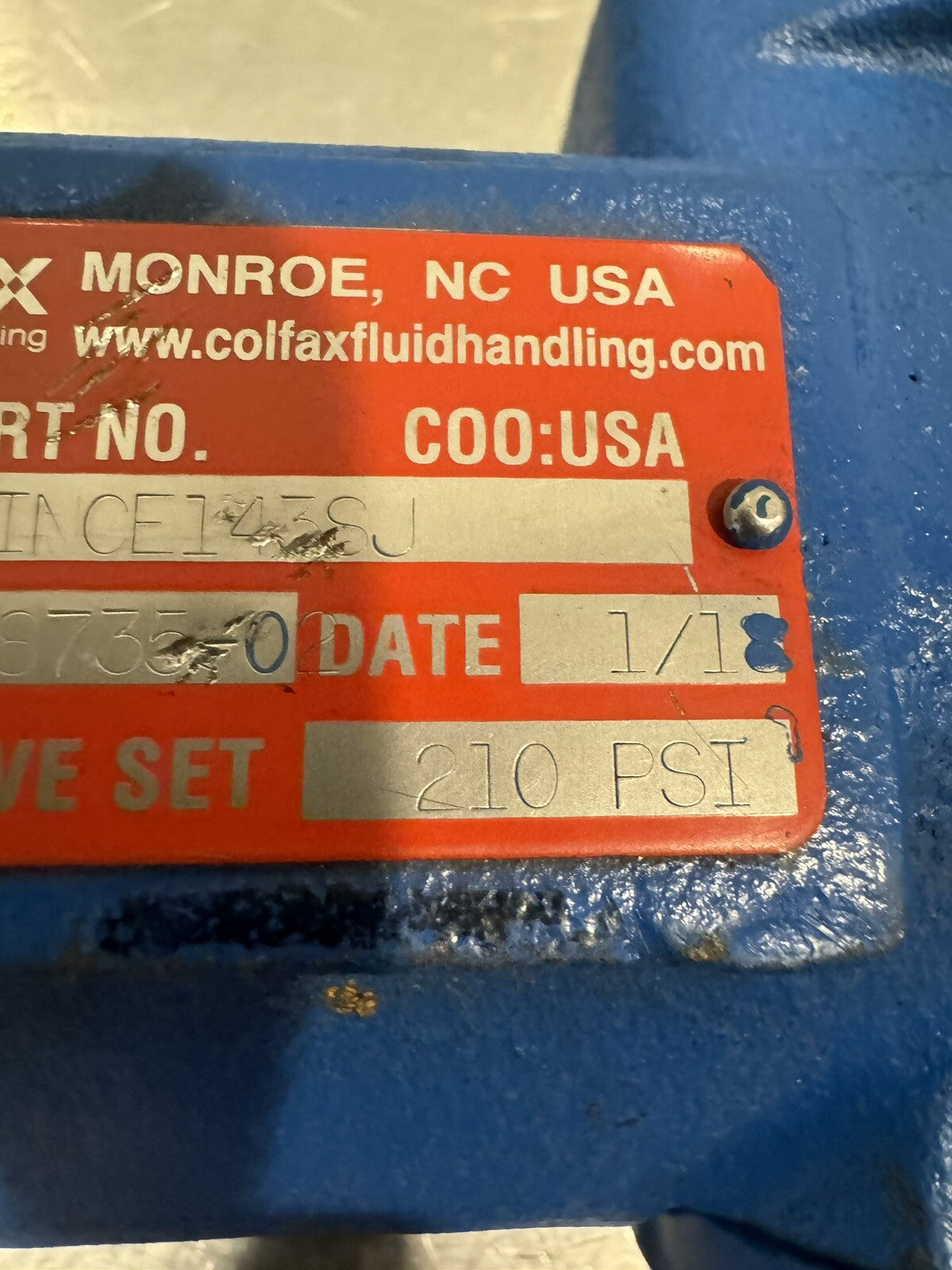 Colfax AA3G/NVINCE143SJ Screw Pump 3G Series Hydraulic NEW! FREE SHIPPING!