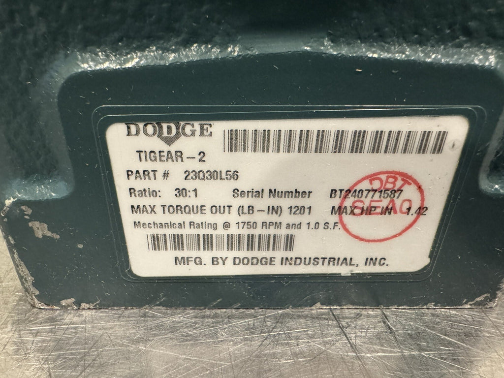Dodge 23Q30L56 Gear Reducer Tigear2 NEW! FREE SHIPPING!