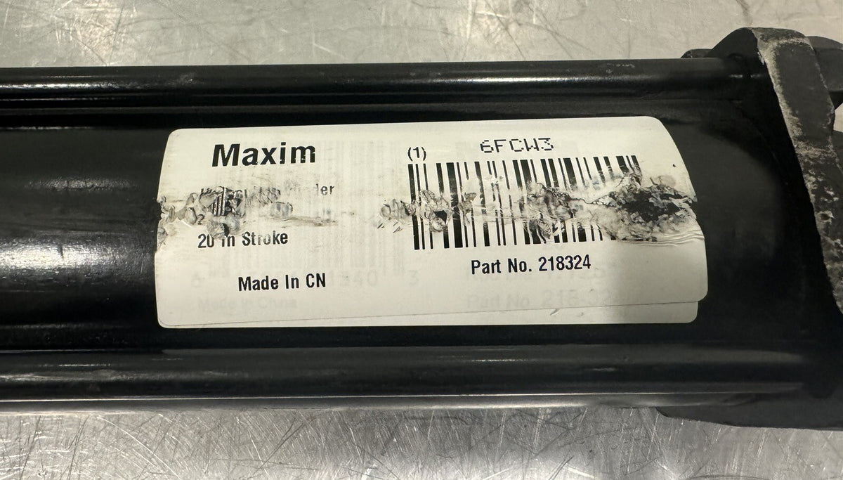 Maxim 6FCW3 Hydraulic Cylinder 20” Stroke NEW! FREE SHIPPING!