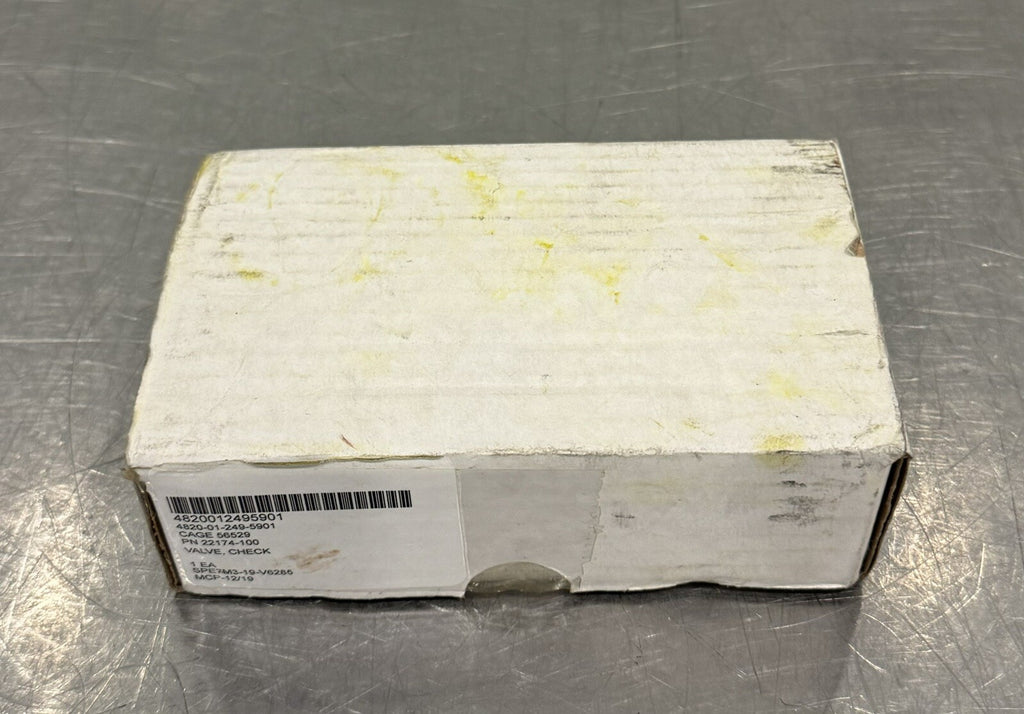 22174-100 Check Valve ASSY 4820-01-249-5901 NEW IN BOX! FREE SHIPPING!