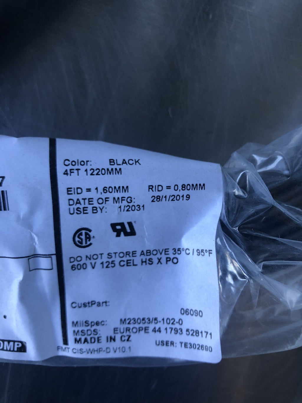 TE RNF-100-1/16-BK-STK Raychem Shrink Wrap Tubing 196.9’ Total NEW! SHIPS FREE!!